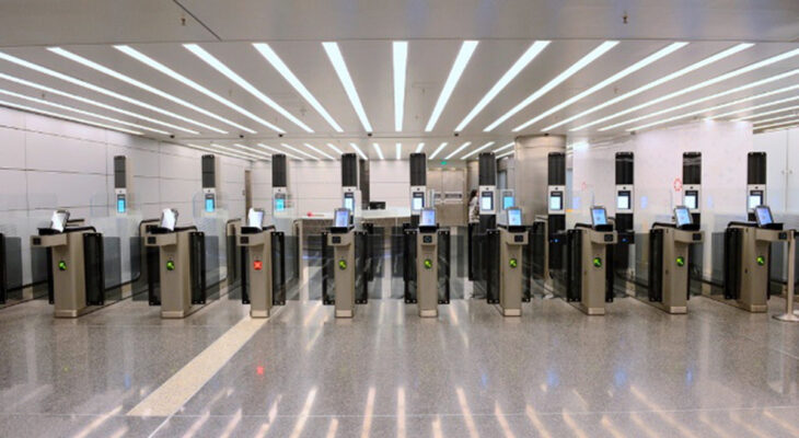 “Travelers using e-gates at Hamad International Airport, Qatar Ministry of Interior announcement”