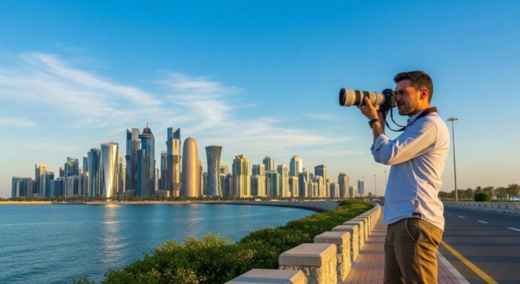Doha Photography Award 2025 launch event poster with QR 2 million in prizes, organized by Qatar Photography Center.