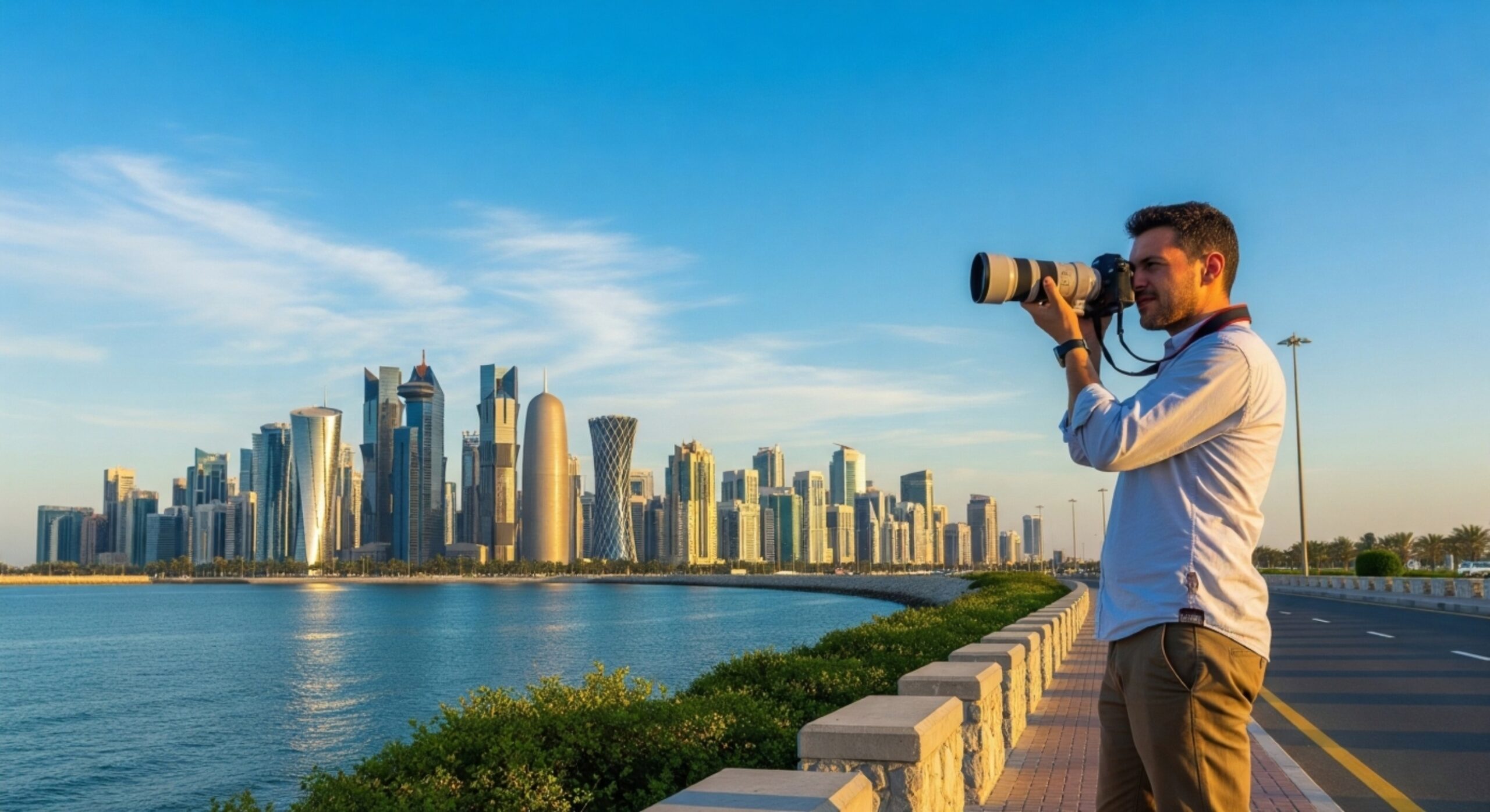 Doha Photography Award 2025 launch event poster with QR 2 million in prizes, organized by Qatar Photography Center.